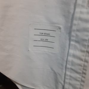 Thom Browne long white shirt dress